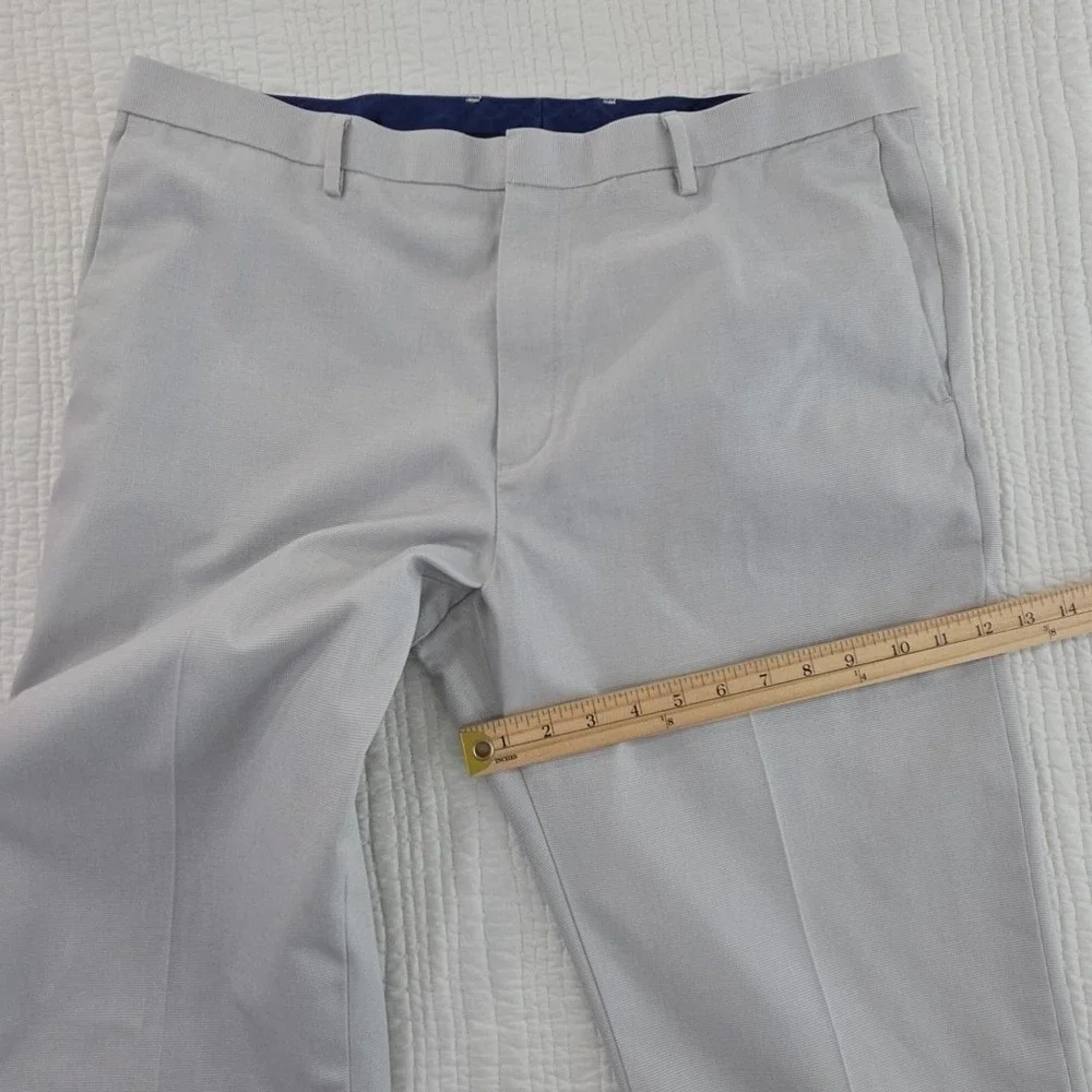 Banana Republic Travel Slim Fit Chino Pants‎ Mens 36x34 Gray Cotton Zip Pocket